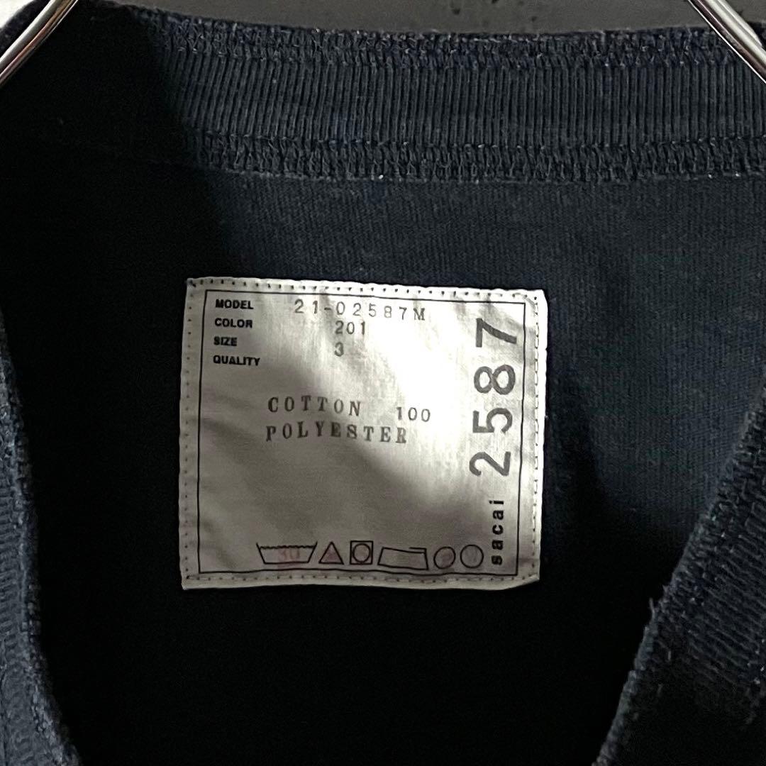 【入手困難】サカイ sacai 異素材MA-1 ドッキング Tシャツ L