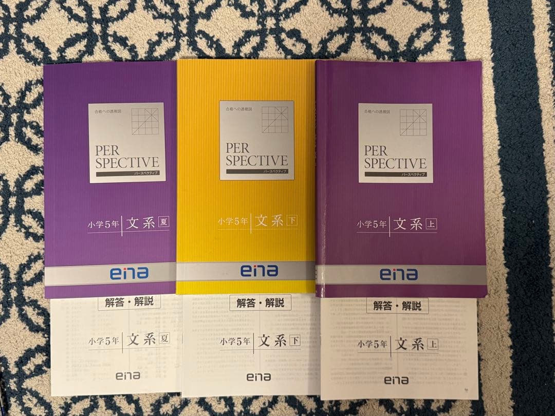 ena 小5 ~6テキスト パースペクティブ 2年分 本科 春夏冬 過去問 フル