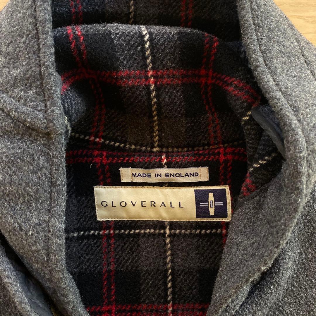 英国製 GLOVERALL グローバーオールダッフルコートUSA38白タググレー