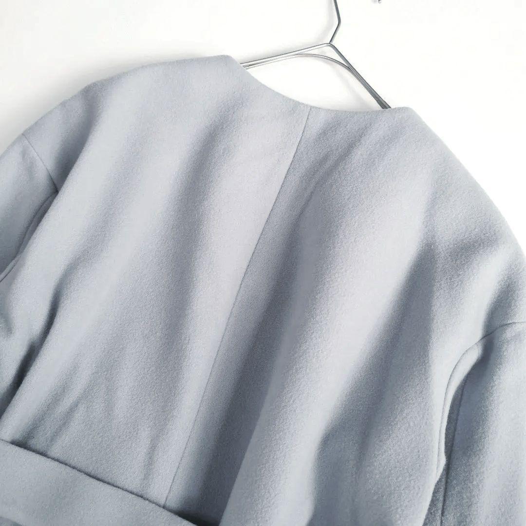 定価4.5万【美品✨】アンタイトル ニューイングランドラムノーカラーコート XL