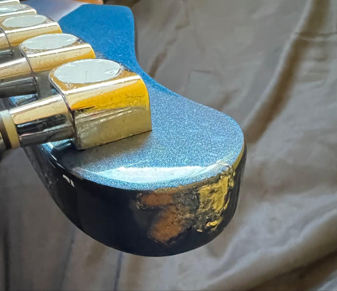 SELVAエレキギターブルーメタリックストラト石橋楽器オリジナル ソフトケース付