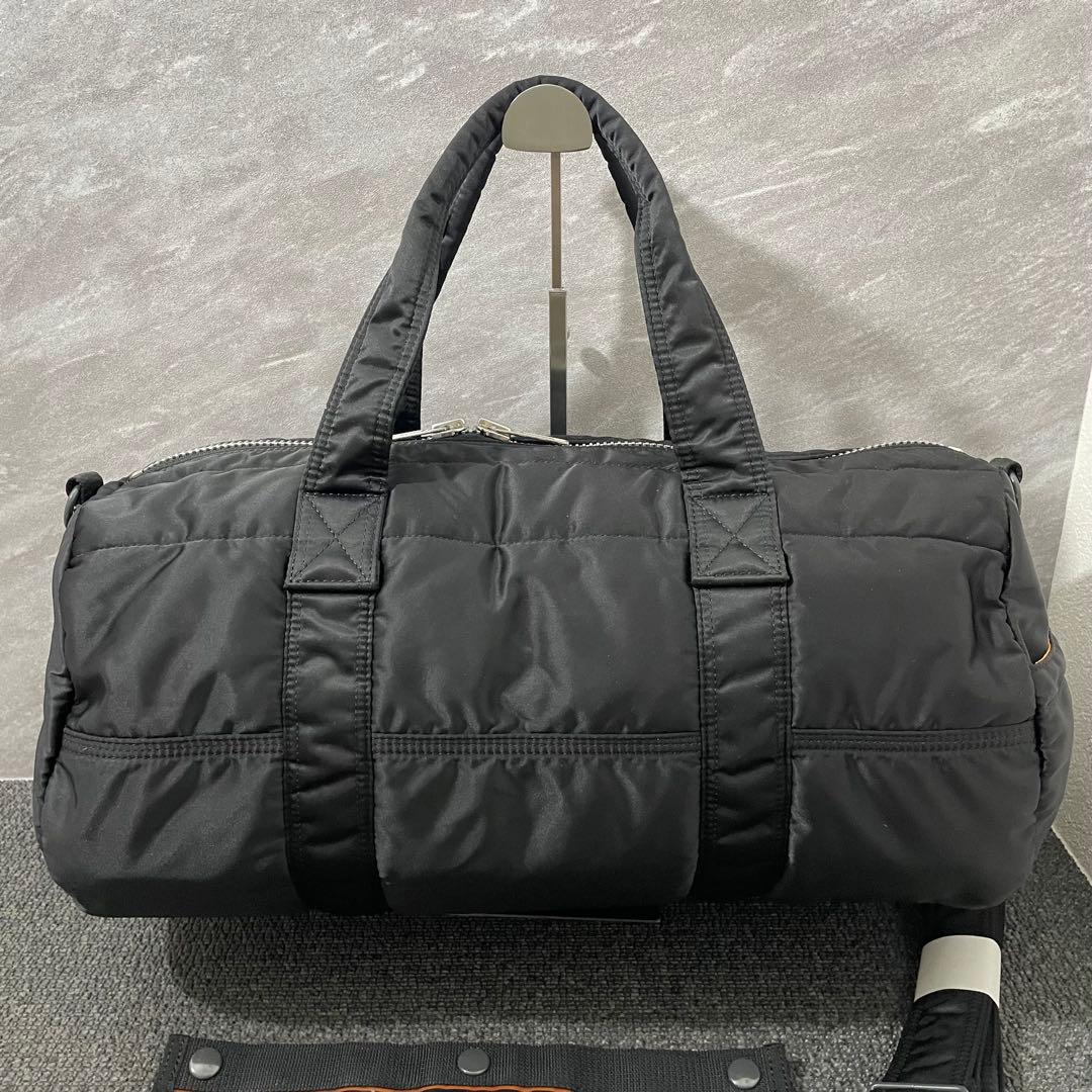 美品 廃盤 希少✨ ポーター タンカー 2WAY 黒ボストンバッグ 大容量