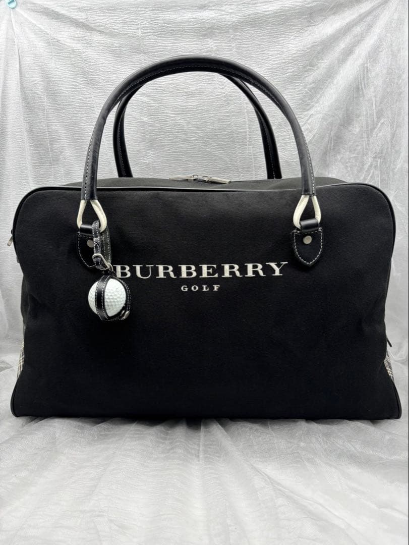 みるく　美品　BURBERRY バーバリーゴルフ　ノバチェックゴルフバッグ