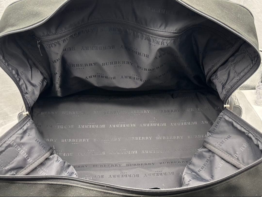 みるく　美品　BURBERRY バーバリーゴルフ　ノバチェックゴルフバッグ