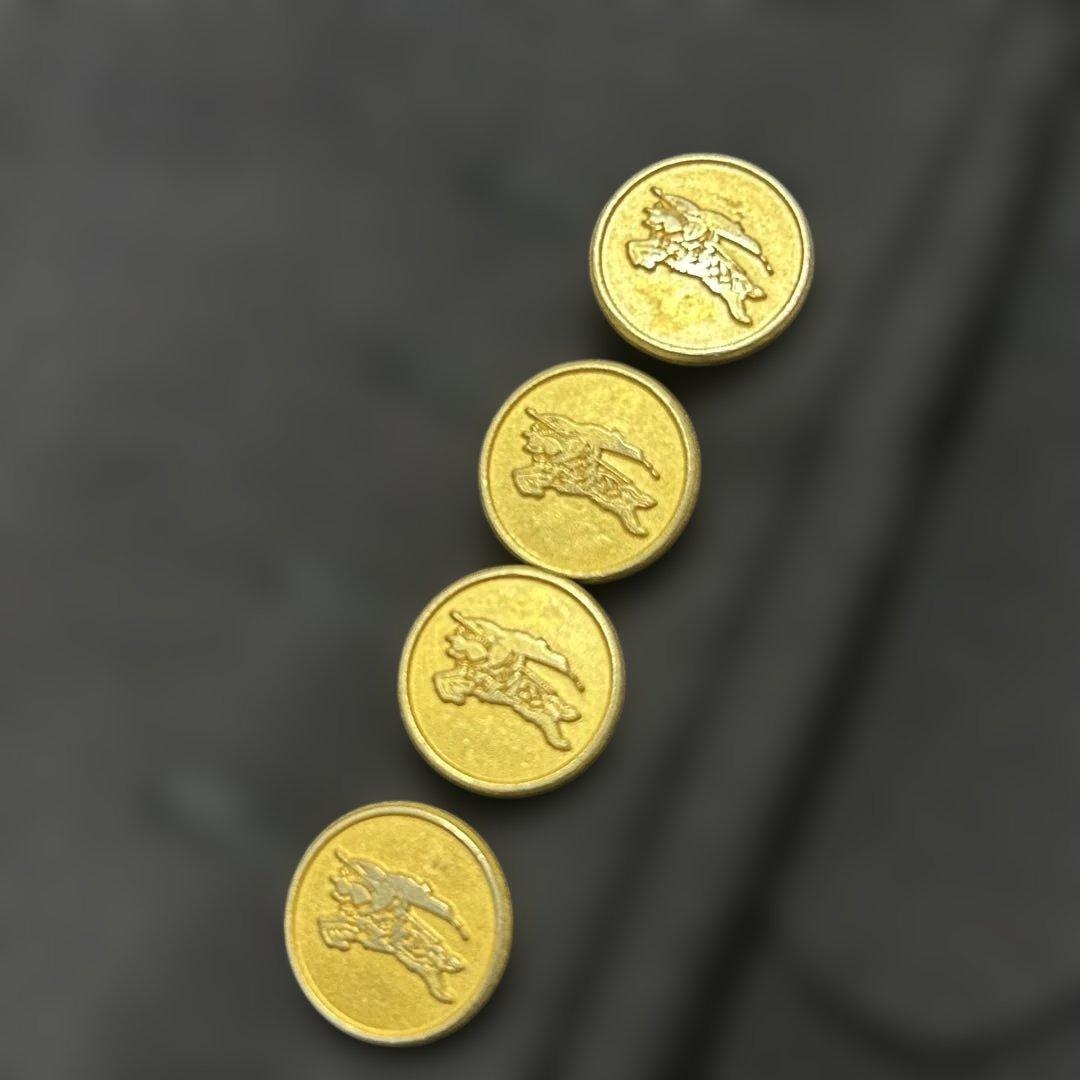 Burberrys バーバリー　紺ブレ 金ボタン ウール＆モヘア AB3