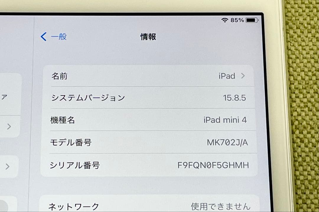 iPad本体 iPad mini 4 Wi-Fi+Cellular 16GB