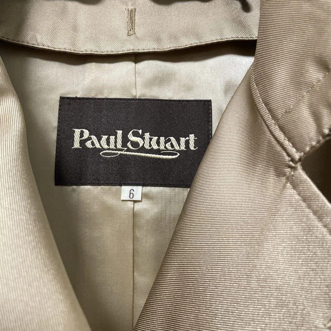 Paul Stuart ベージュ トレンチコート サイズ6 シルク入り　軽量