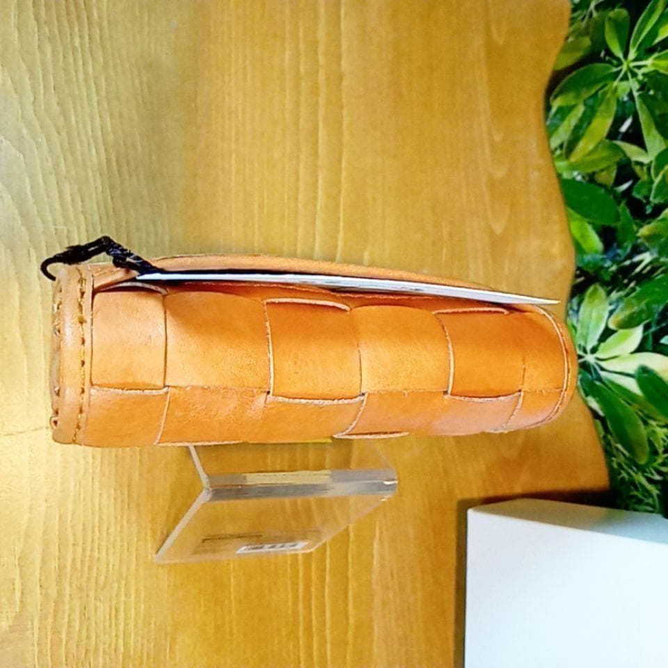 最終値下げ　新品　本革　レディース　折り財布　ミニ財布　ズッケロ　牛革　ブラウン
