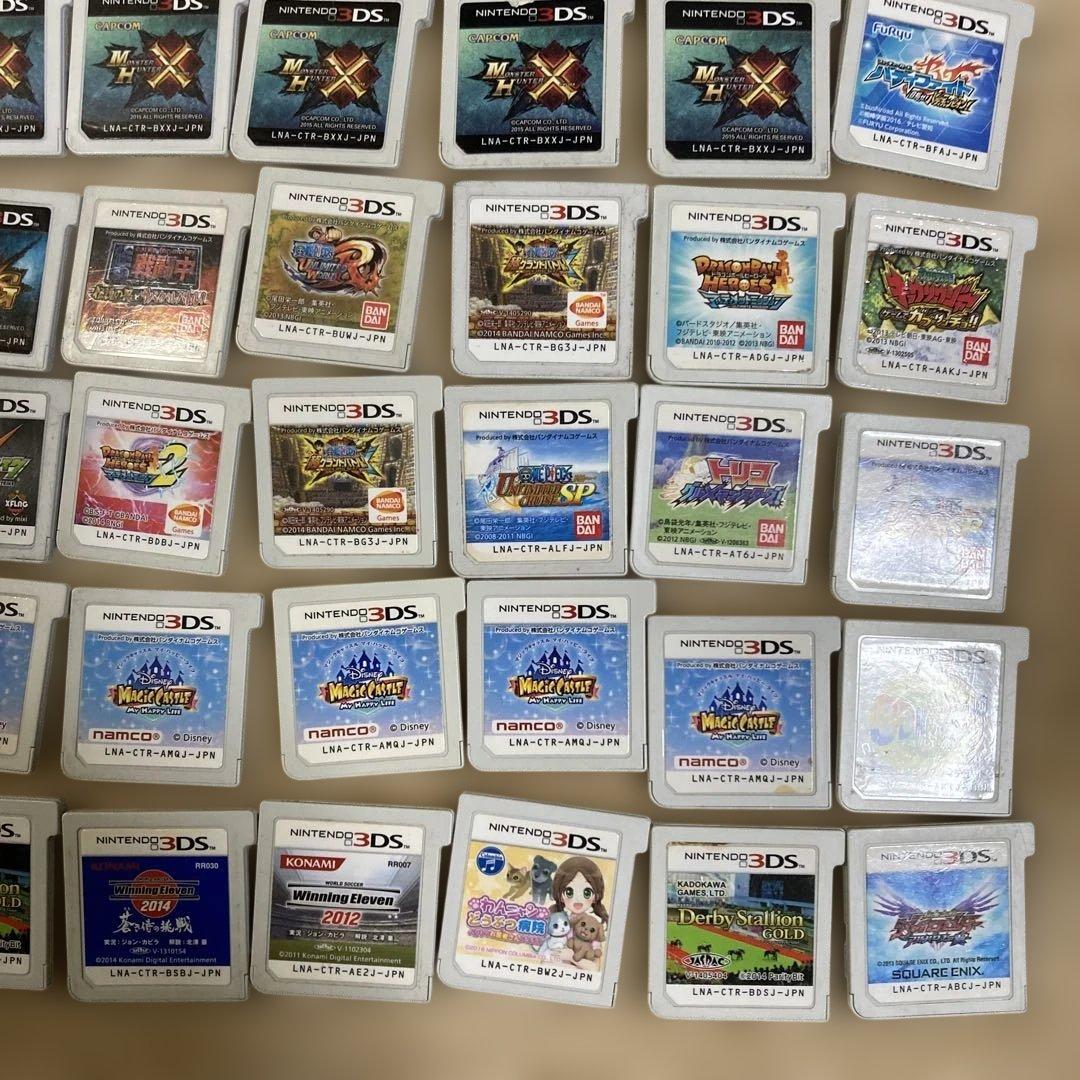 まとめ3DSソフト100枚　モンハン　パズドラ　モンスト　ドラゴンボール　ワンピ