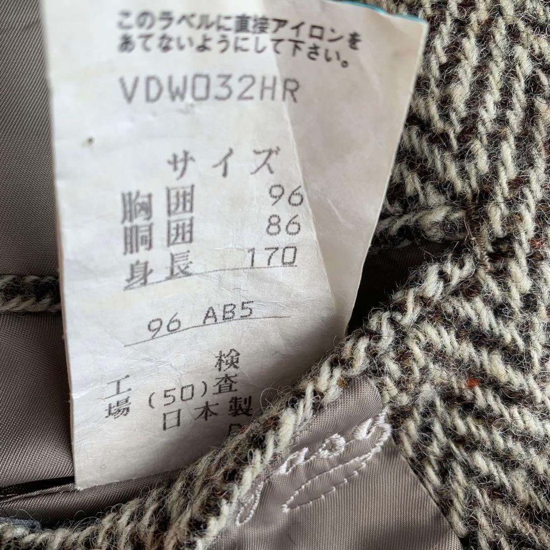 DAKS テーラードジャケット ツイード ヘリンボーン ブラウン AB5