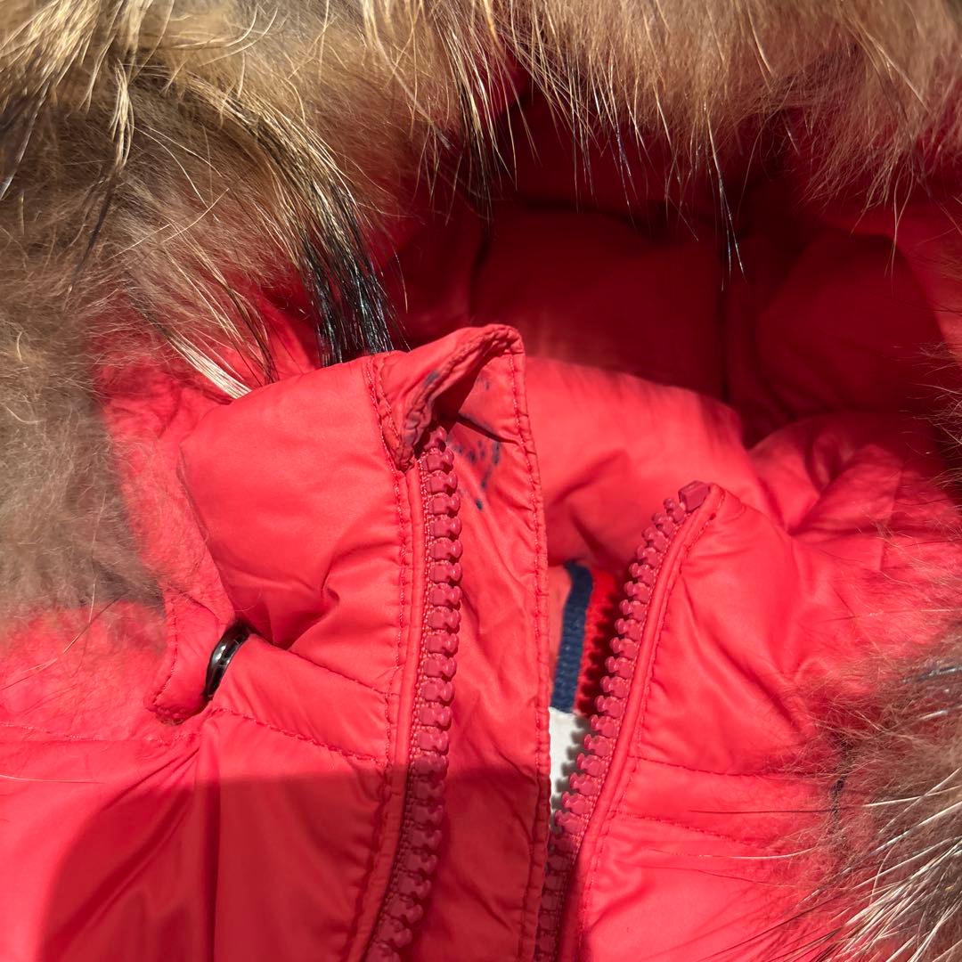 モンクレール Moncler ベビー フード付きダウンオールインワン ピンク