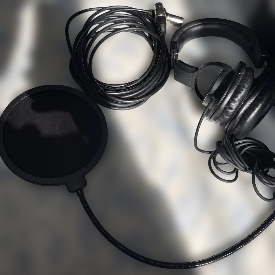 AKG p220 マイク　モニターヘッドホン　セット