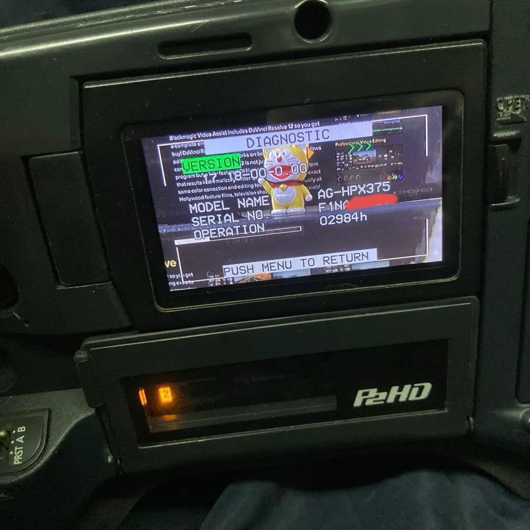 AG-HPX375 業務用ビデオカメラ 本体 レンズP2カードアダプター付き！