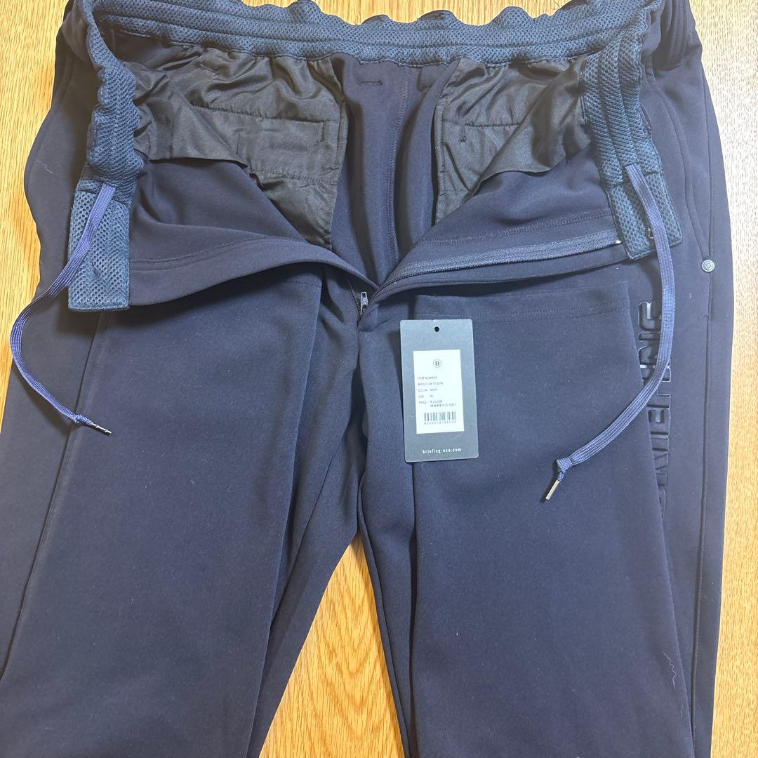 ブリーフィング　ロングパンツ　ストレッチ　紺　ネイビー