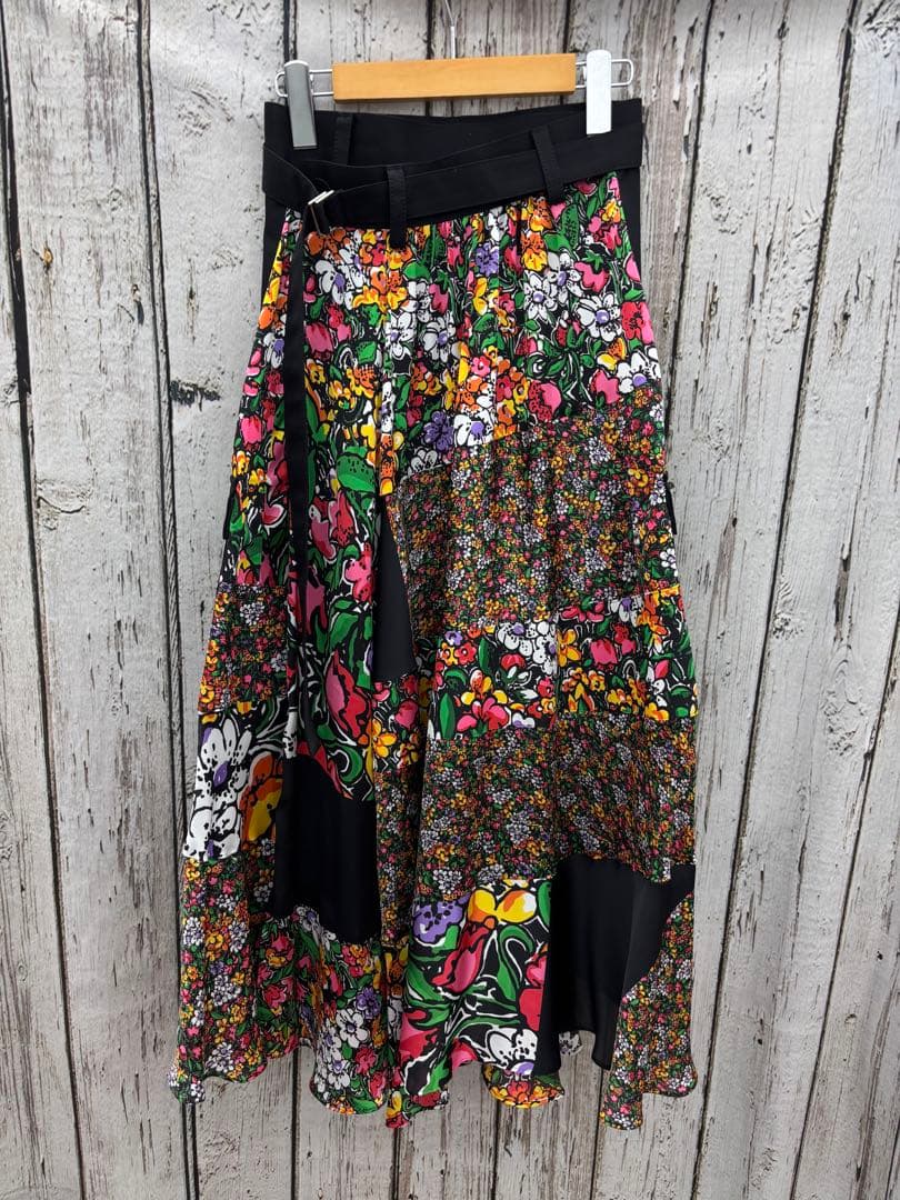 【Y88】sacai 6656 Floral Print Skirt