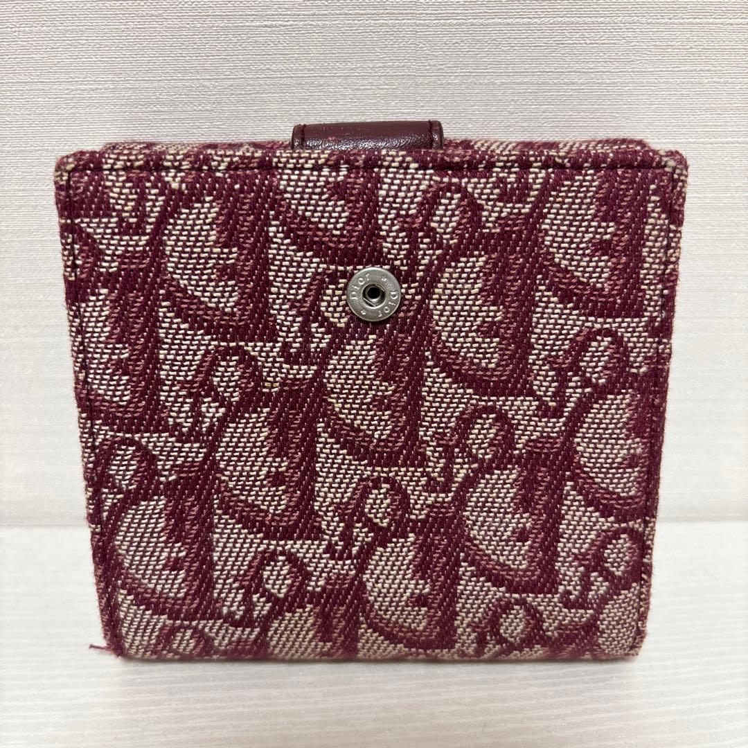 Christian Dior 三つ折り財布 バーガンディ