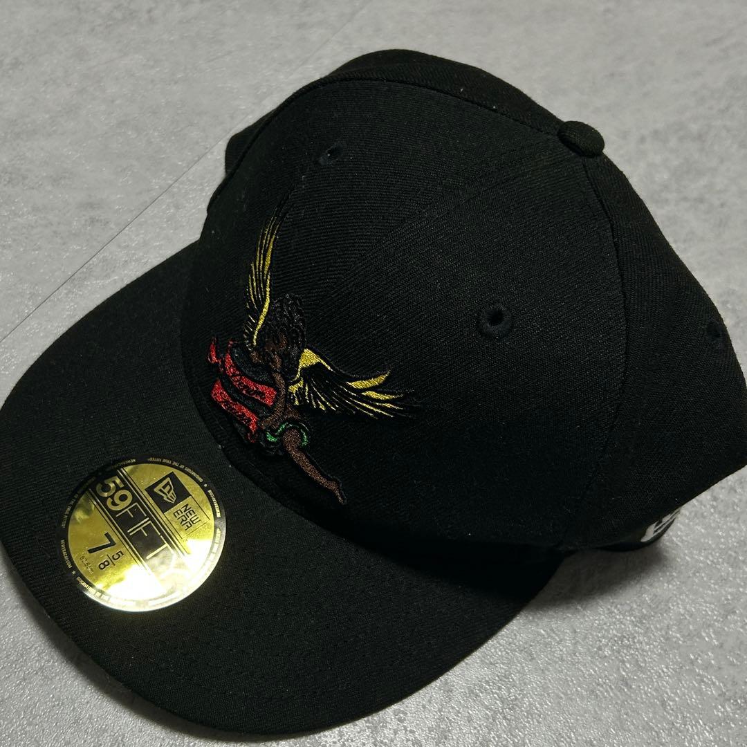 帽子 DenimTears Black Cherub NewEra Hat 7 5/8