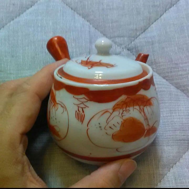 骨董   古伊万里   湯呑み　赤絵