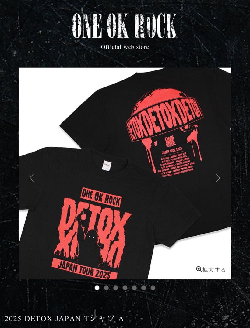ONE OK ROCK DETOX JAPAN TOUR 2025 グッズセット