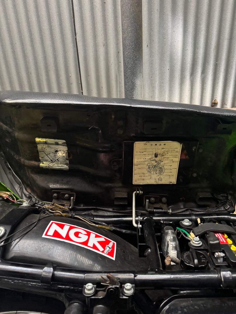 KH400純正鉄ベース　サーフシート フラットシートKH ss