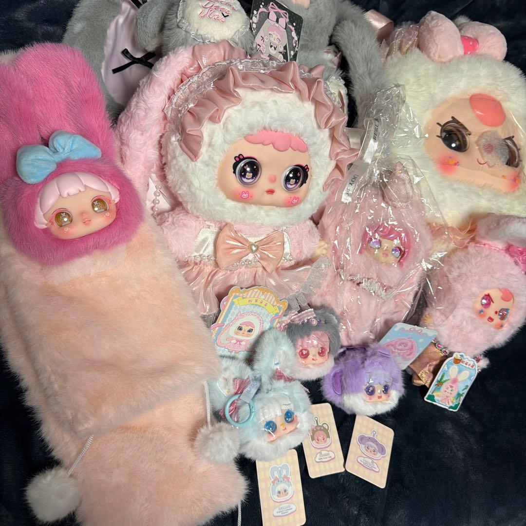 Babythree, Jiimo, おやすみウサギ　ぬいぐるみ　まとめて　セット