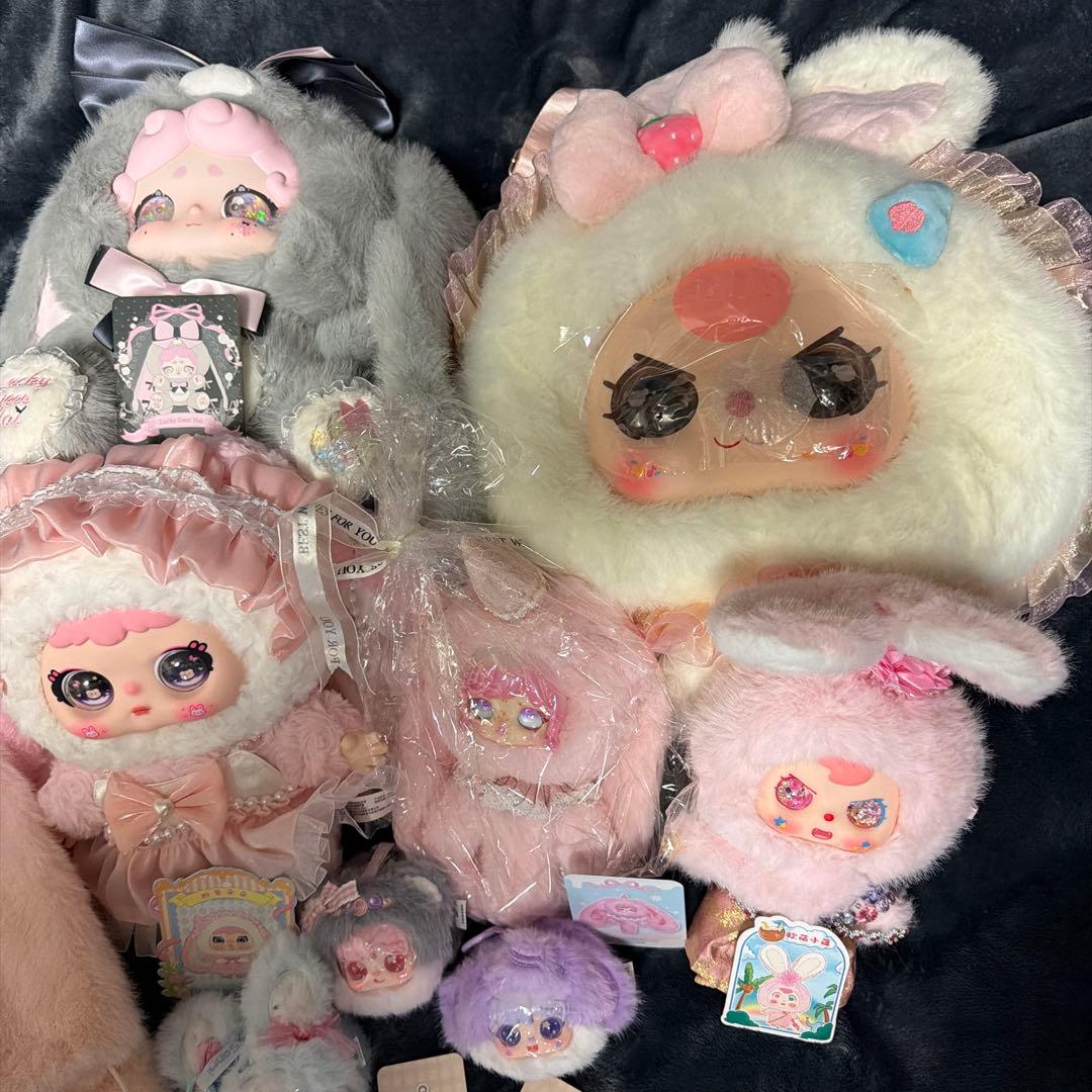 Babythree, Jiimo, おやすみウサギ　ぬいぐるみ　まとめて　セット
