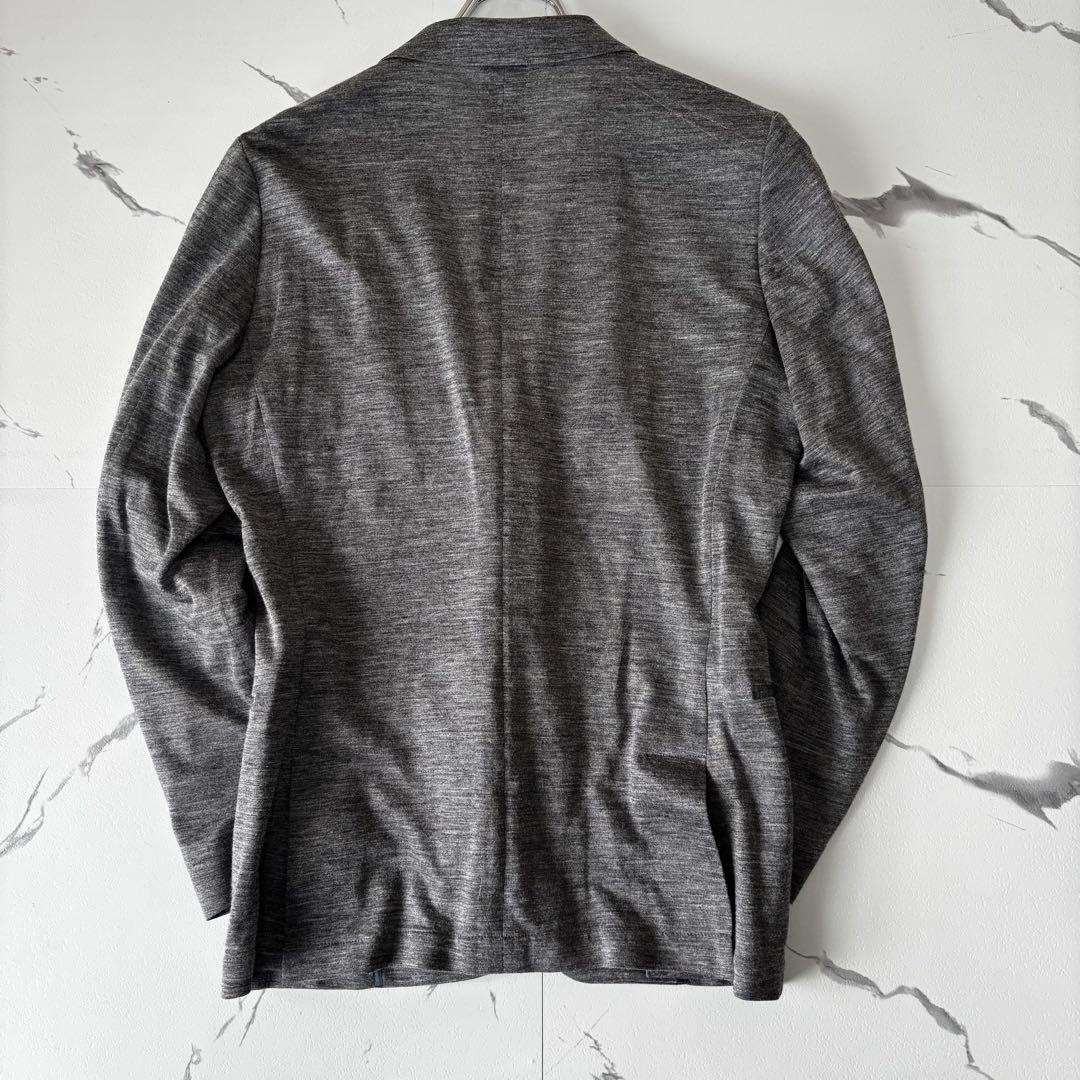 PaulSmith✨麻100% テーラードジャケット　アンコン　グレーストレッチ