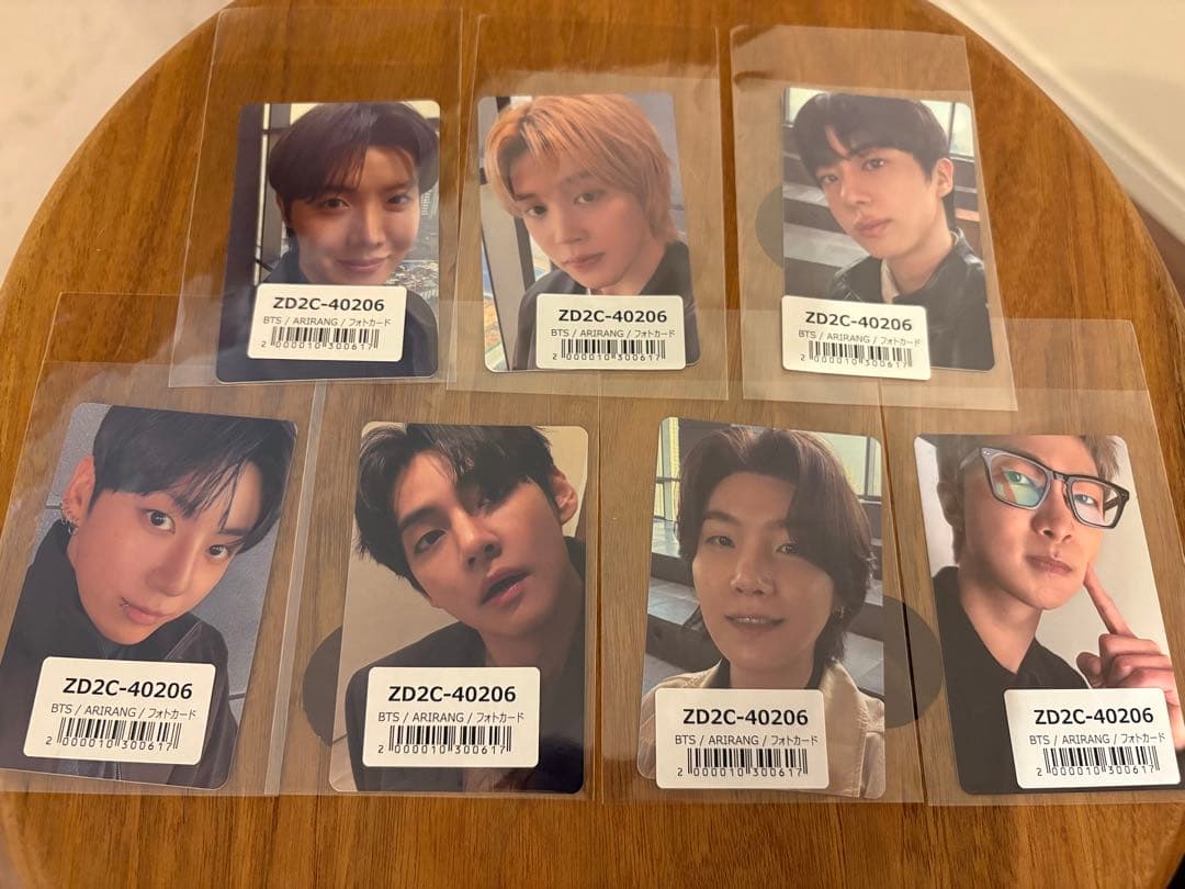 BTS ARIRANG トレカ　7人　コンプリート　CD付き特典あり　フルセット