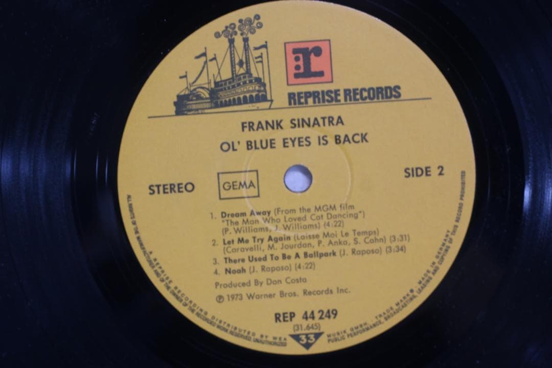 Frank Sinatra Ol' Blue Eyes Is Back ドイツ盤
