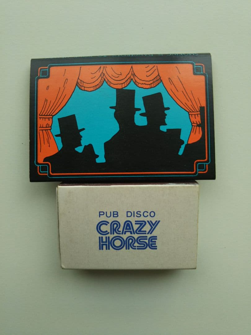 70sに流行った新宿のDISCO‐CRAZY‐HORSEのマッチ×2個。