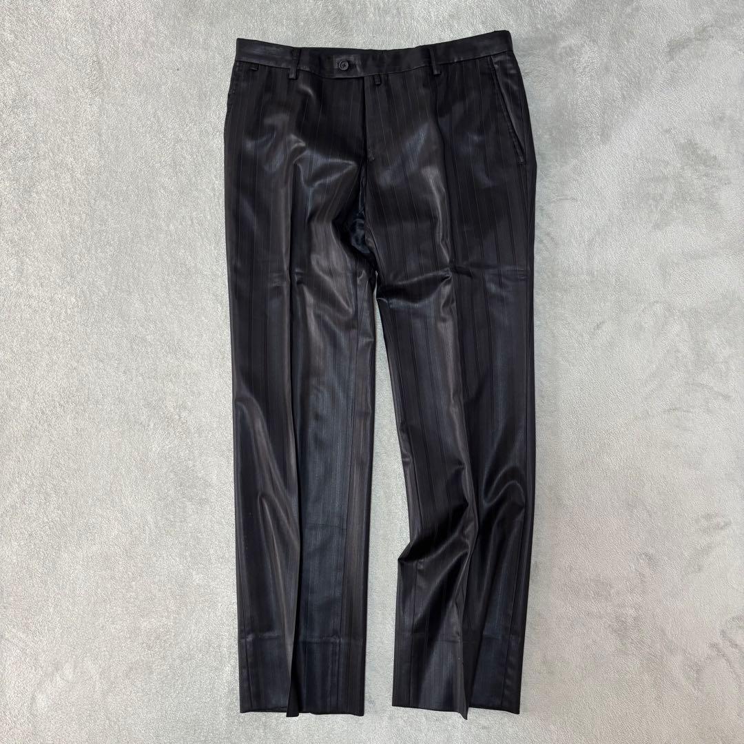 ✨光沢生地　チェルッティ×コムサコレクション　2Bスーツ　セットアップ　L