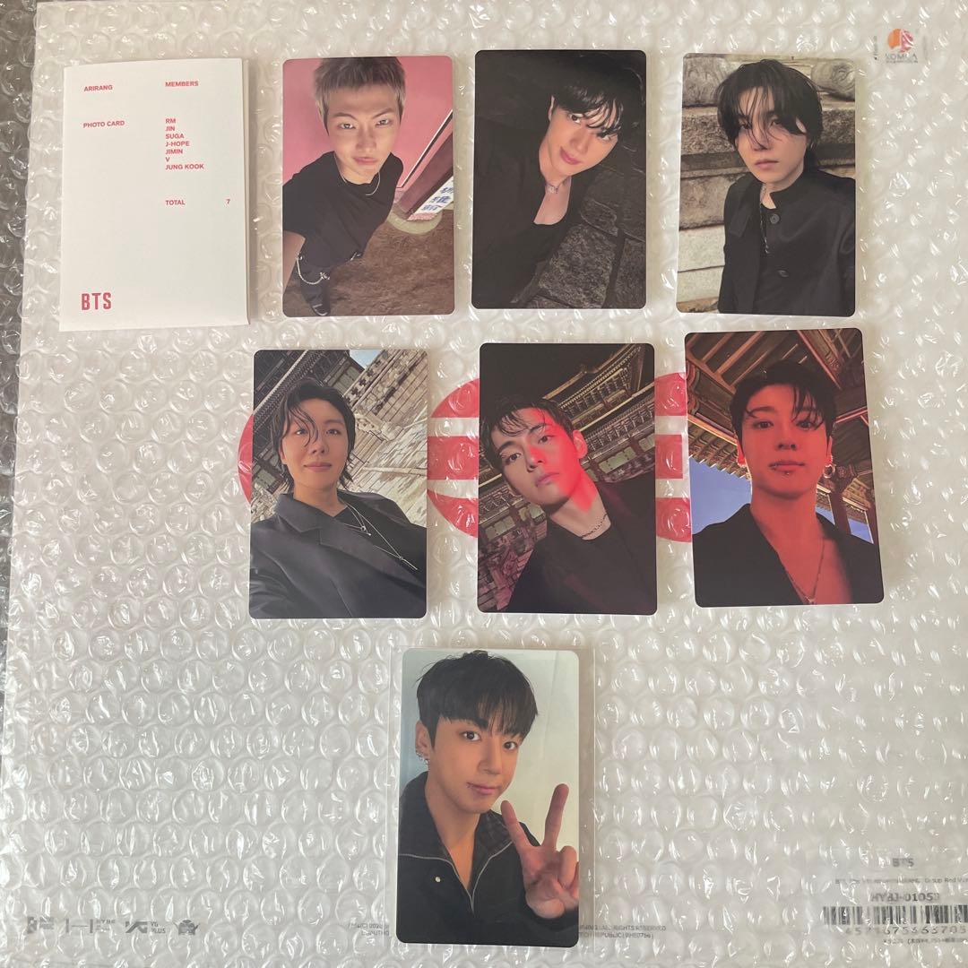 BTS アリラン　グループ　レッド　Vinyl