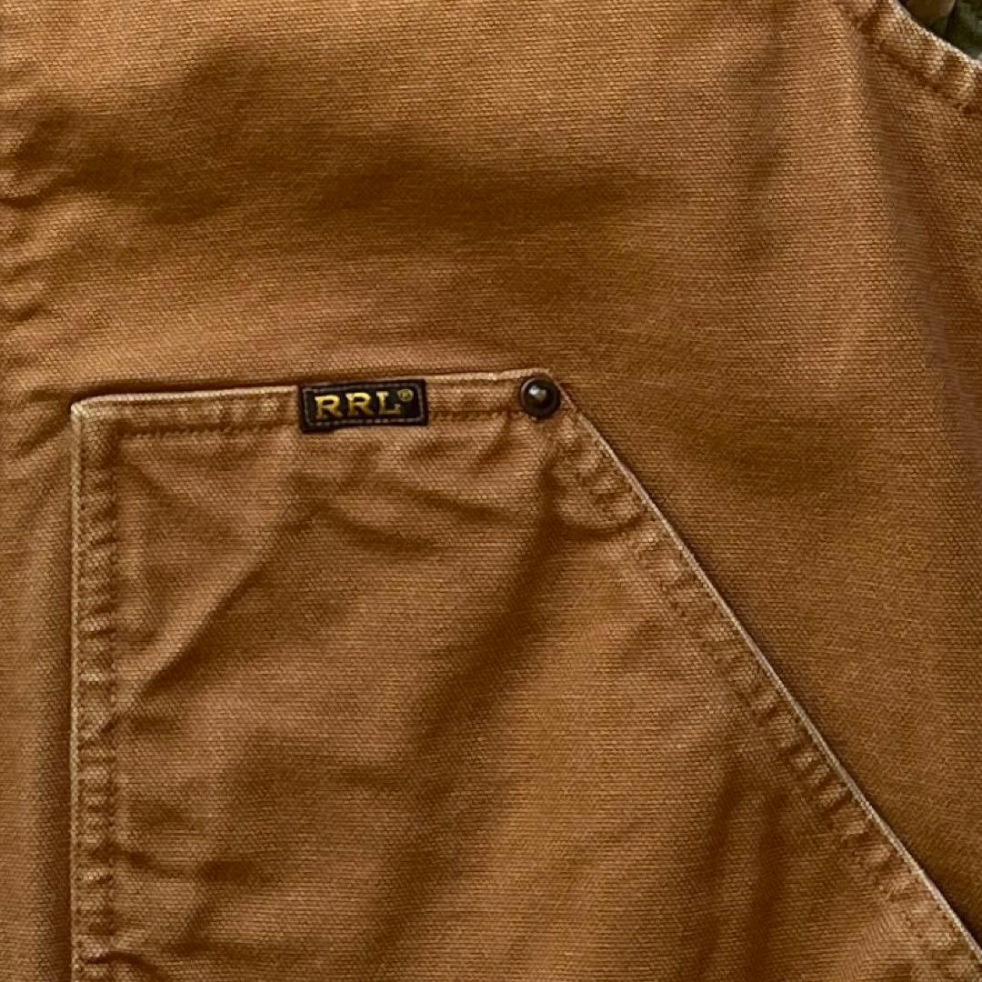 RRL 迷彩×ブラウン　リバーシブルベスト