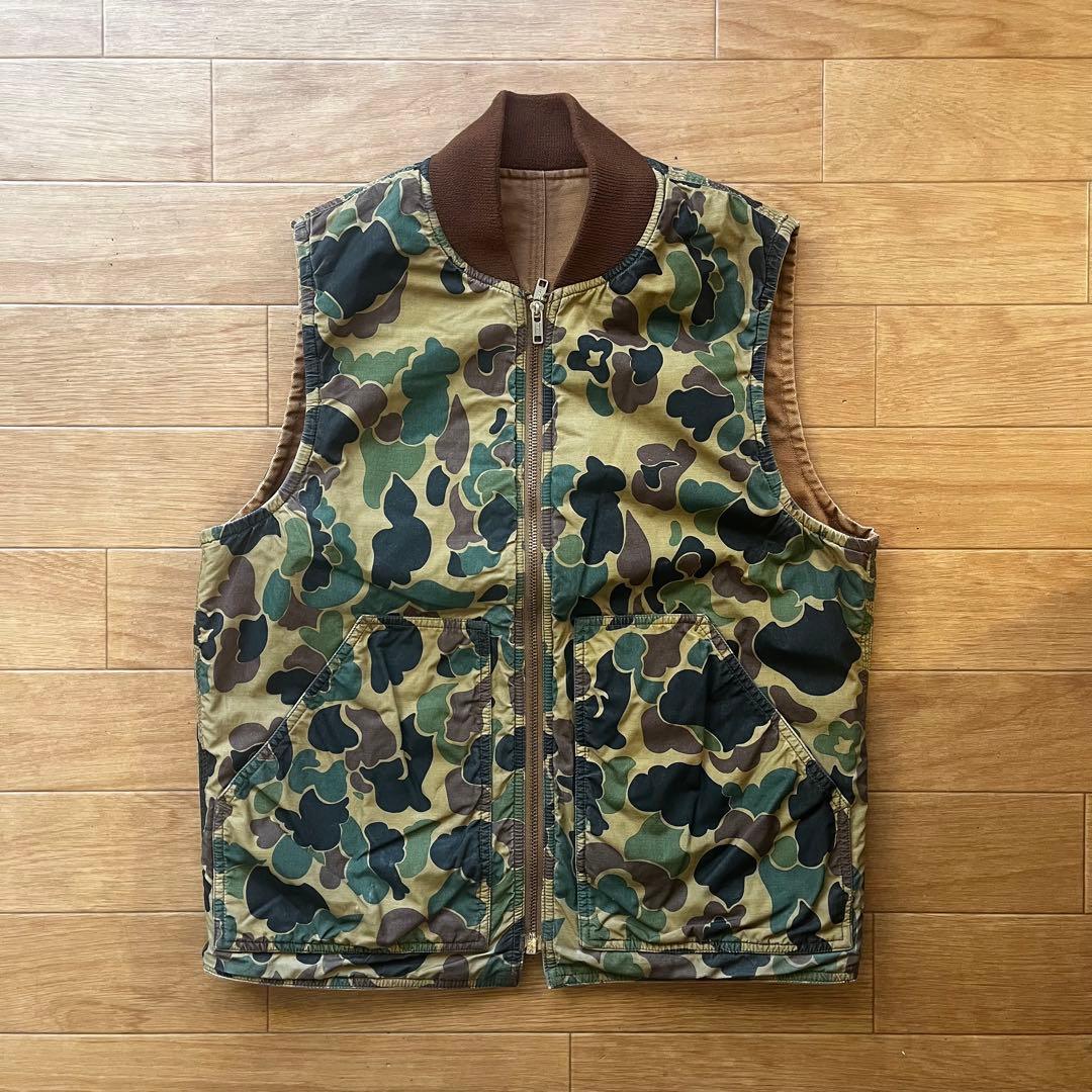RRL 迷彩×ブラウン　リバーシブルベスト