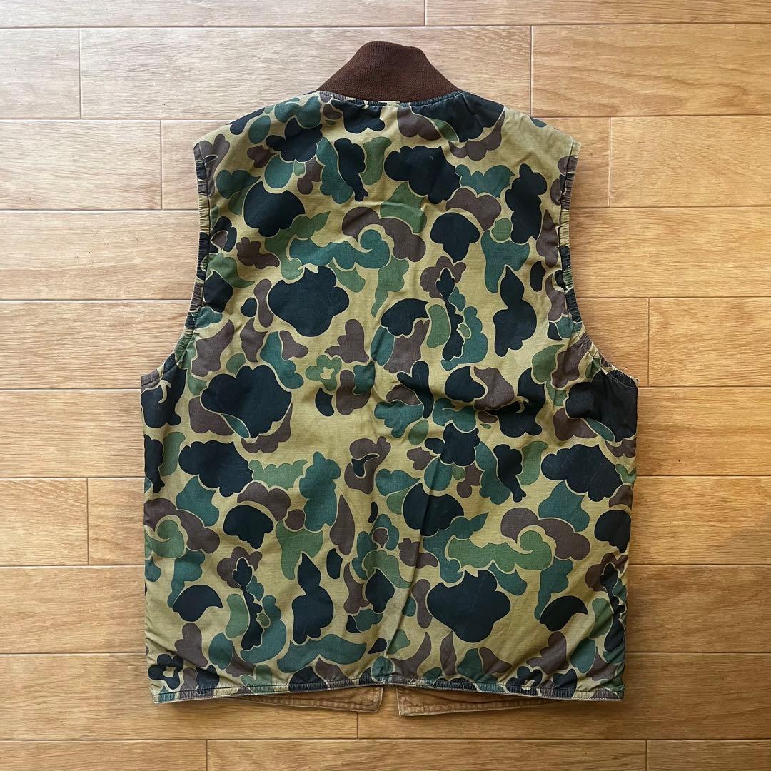 RRL 迷彩×ブラウン　リバーシブルベスト