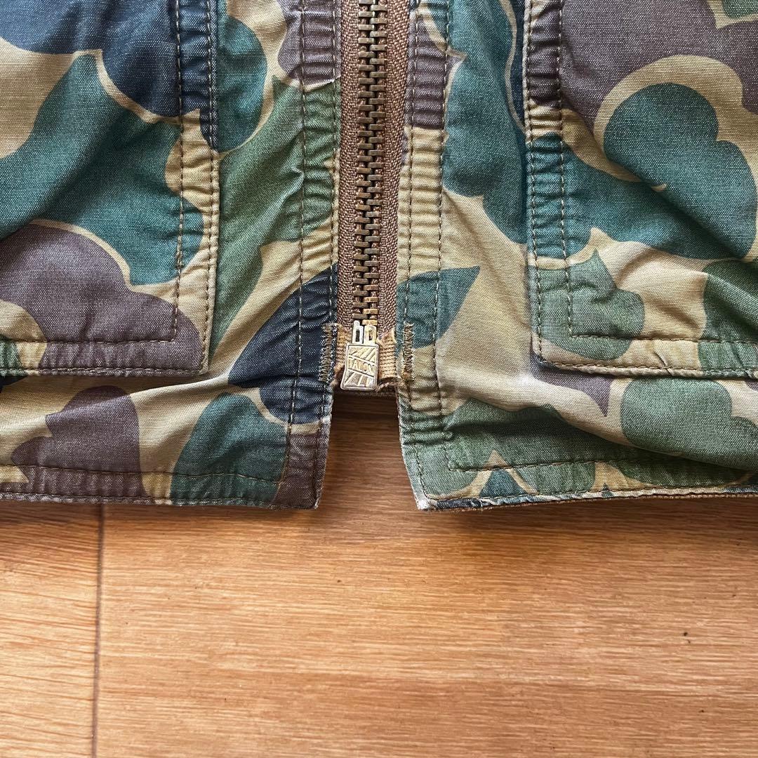 RRL 迷彩×ブラウン　リバーシブルベスト