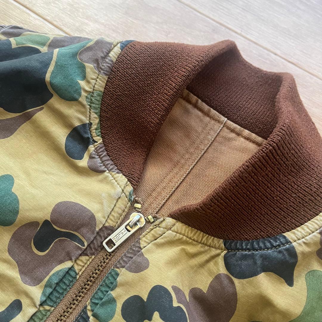 RRL 迷彩×ブラウン　リバーシブルベスト