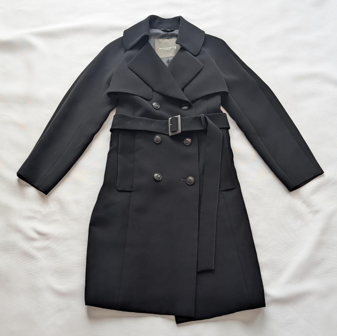 美品✨マッキントッシュロンドン トレンチコート　黒　36