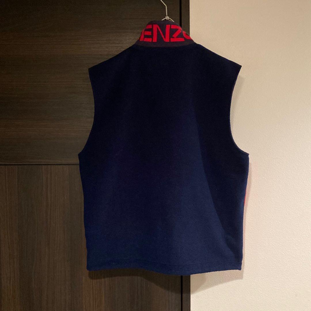 90s KENZO リバーシブルベストフリース ヴィンテージ