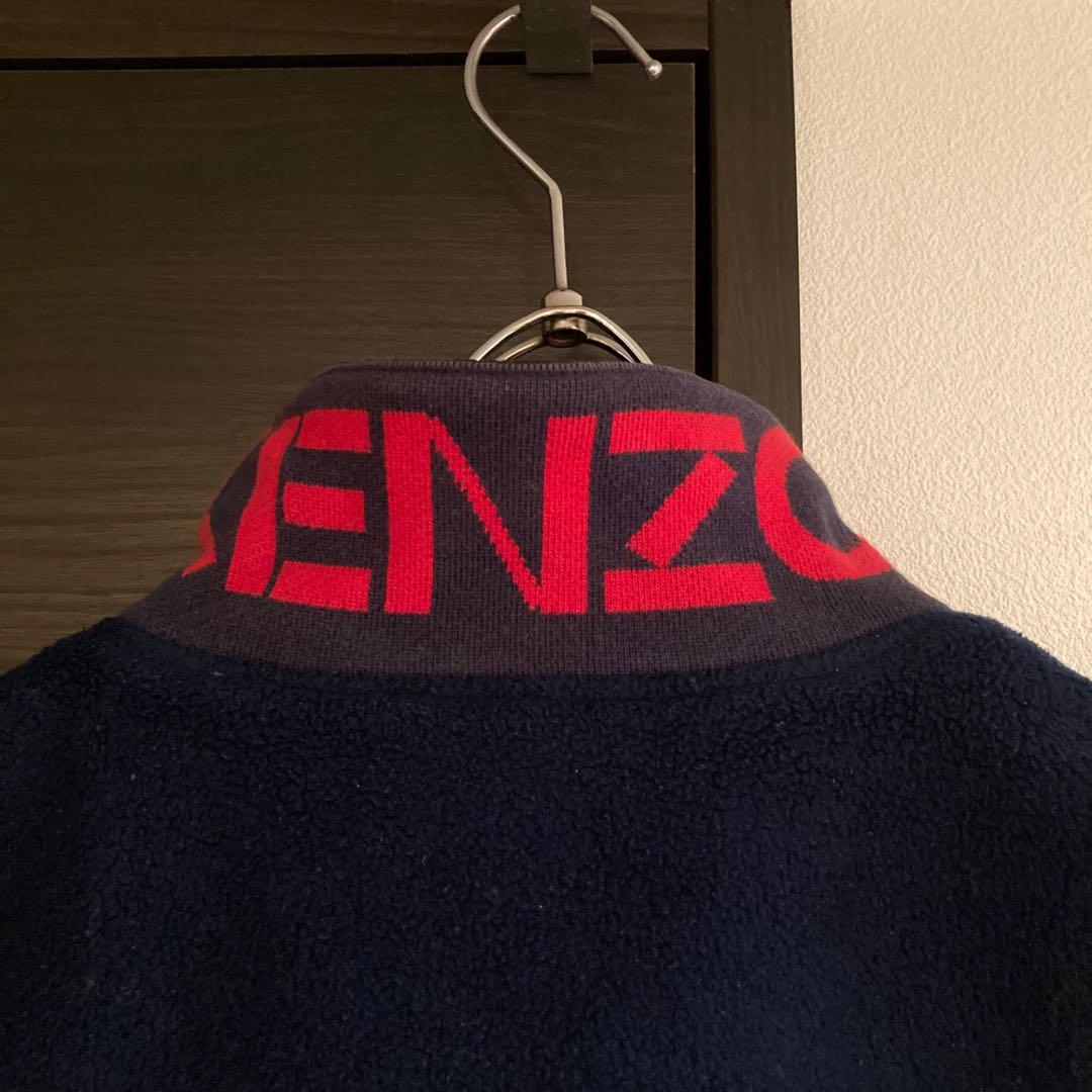 90s KENZO リバーシブルベストフリース ヴィンテージ
