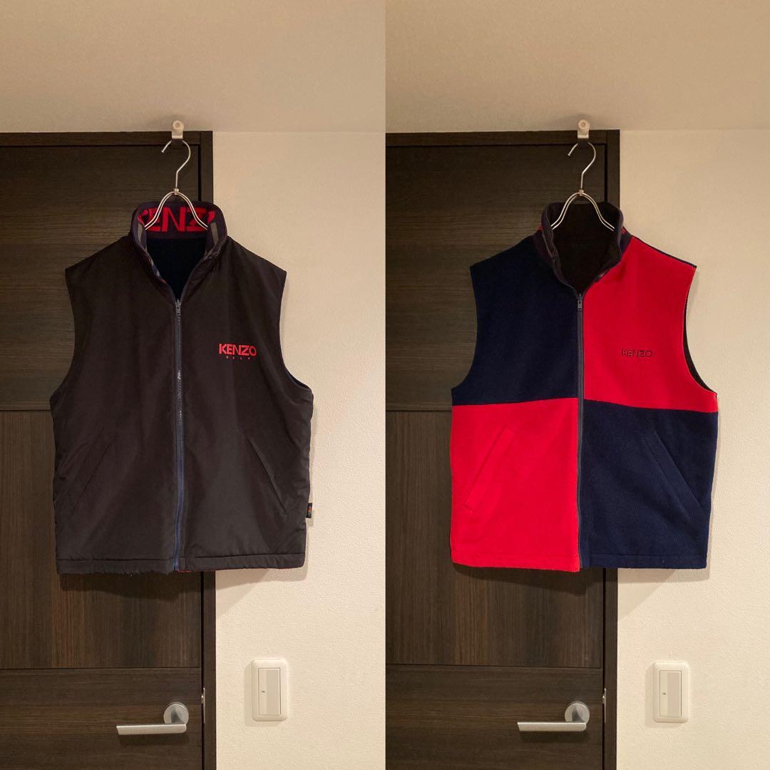 90s KENZO リバーシブルベストフリース ヴィンテージ