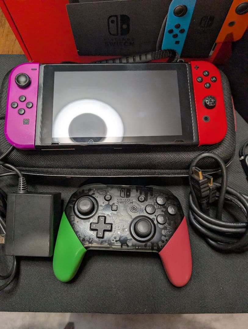 Nintendo Switch 本体 赤//紫/ プロコンあり