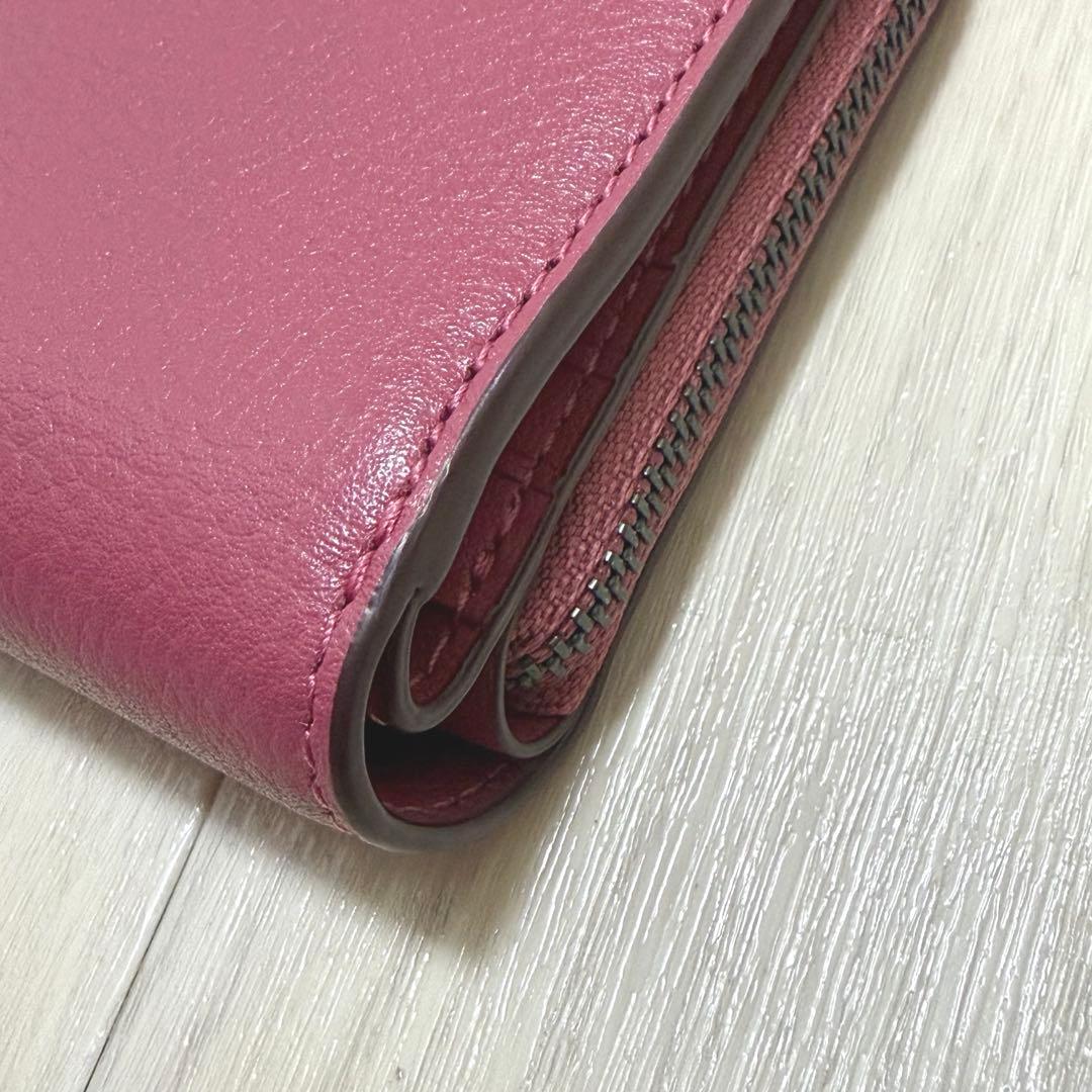 COACH ビルフォールド 財布 ウォレット ケース ピンク 二つ折り