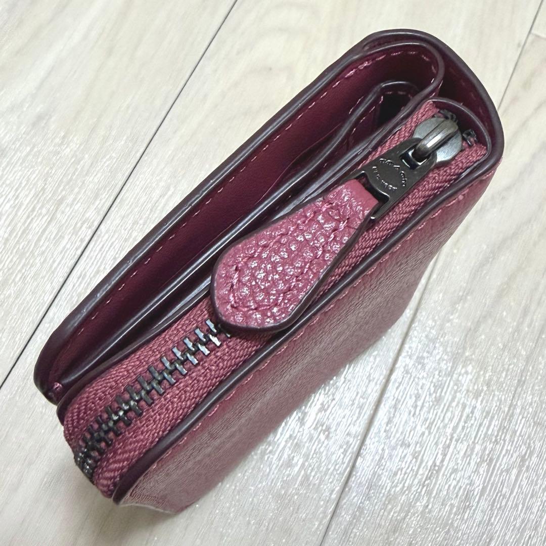 COACH ビルフォールド 財布 ウォレット ケース ピンク 二つ折り