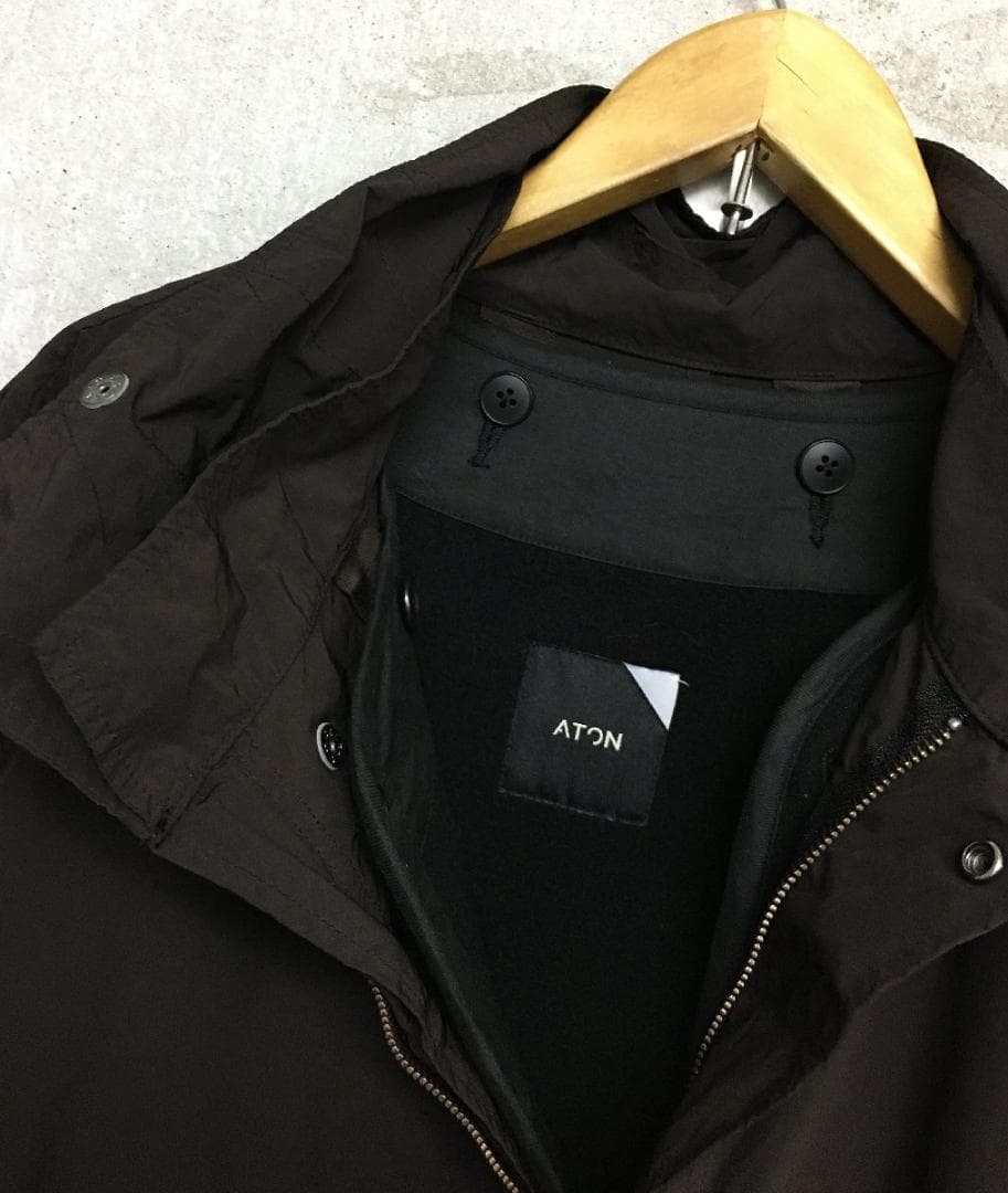 エイトン A 美品 茶系 m-65 ライナー付き モッズコート