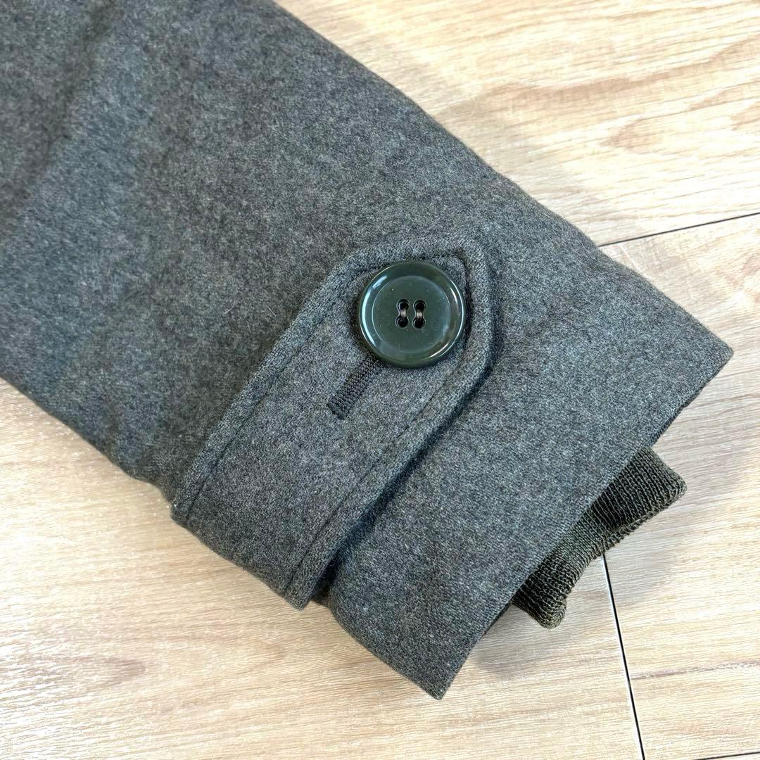 marka モッズコート ファー付きフード カーキ Sサイズ