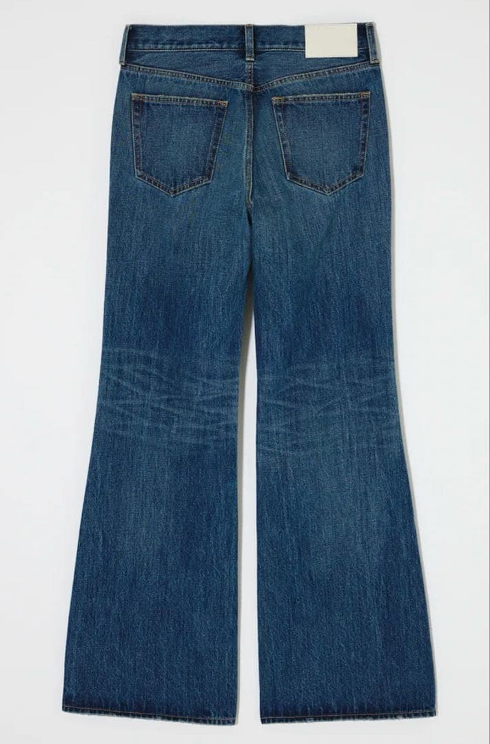MOUSSY MIDRISE FLARE パンツ BLU 1