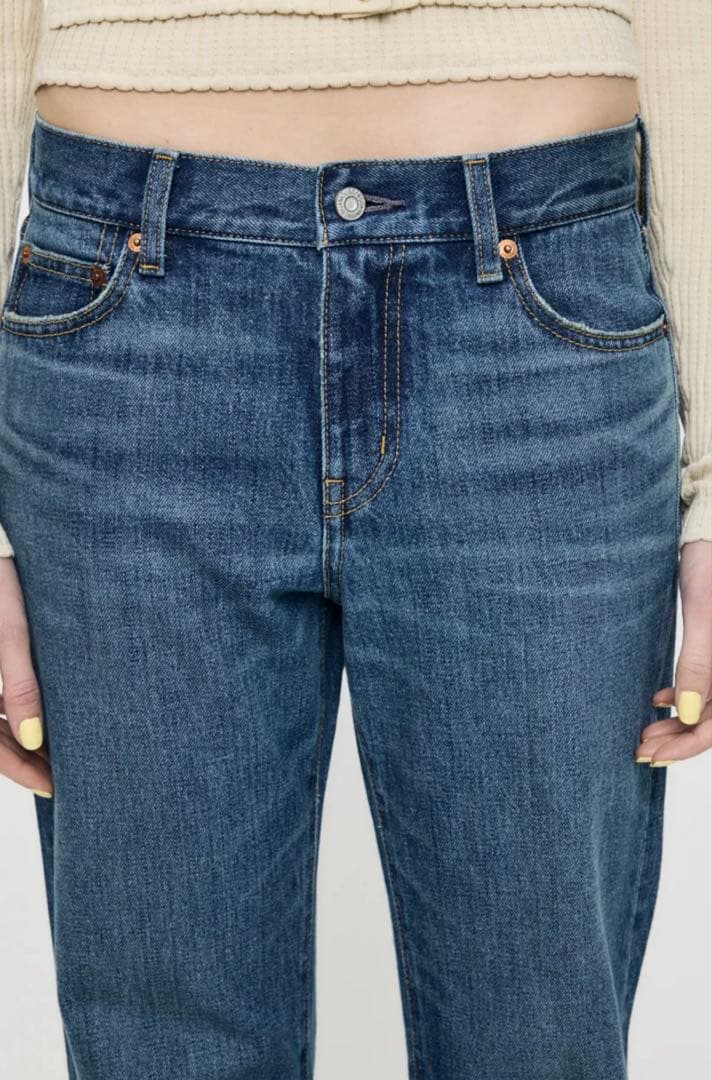MOUSSY MIDRISE FLARE パンツ BLU 1