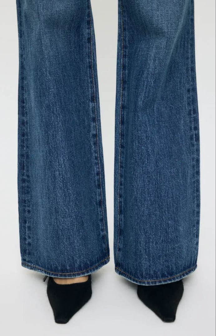 MOUSSY MIDRISE FLARE パンツ BLU 1