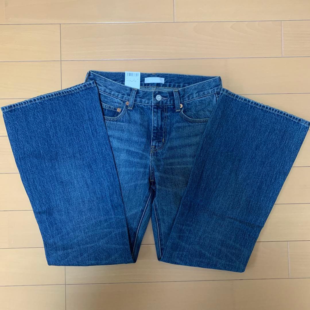 MOUSSY MIDRISE FLARE パンツ BLU 1